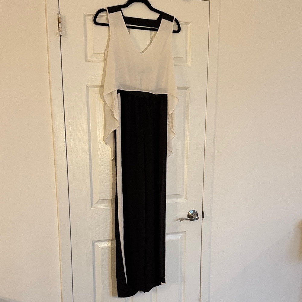 Elegant Black and White BCBG Romper